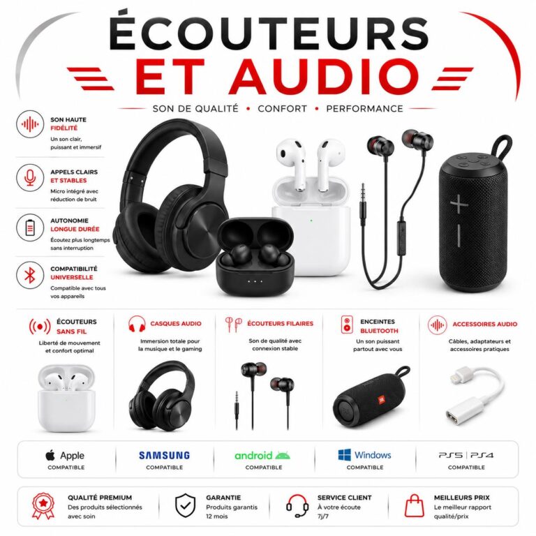 Écouteurs et audio