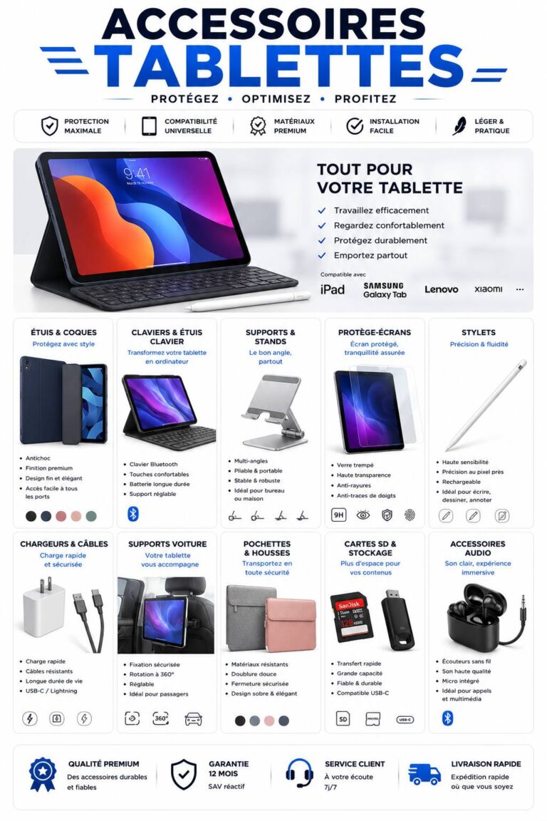 Accessoires tablettes