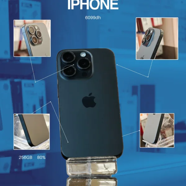Apple IPHONE 15 PRO 80% - StarPhone Maroc