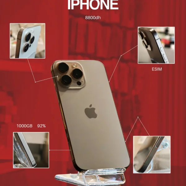 Apple IPHONE 16 PRO MAX 92% 1305 - StarPhone Maroc